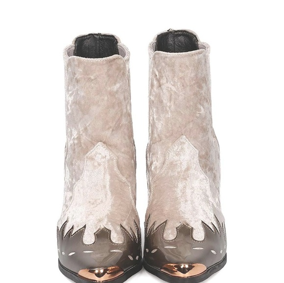 HANNIBAL Velvet Western Cowgirl Boots - Picture 6 of 6